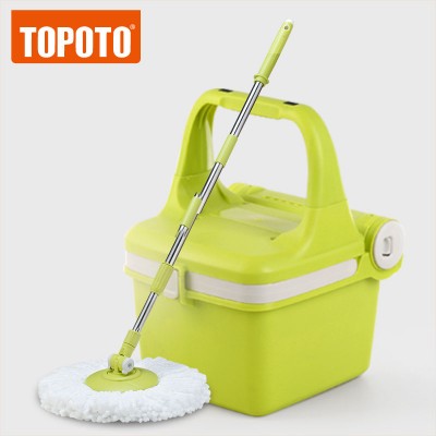 TOPOTO Folding Bucket Cosway Microfiber Floor Magic Rolling Mop